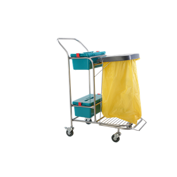 Стойка-тележка для транспортировки медицинских отходов и гигиенических процедур